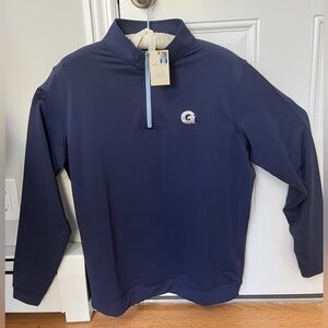 Peter Millar GEORGETOWN 3/4 Zip LARGE NWT